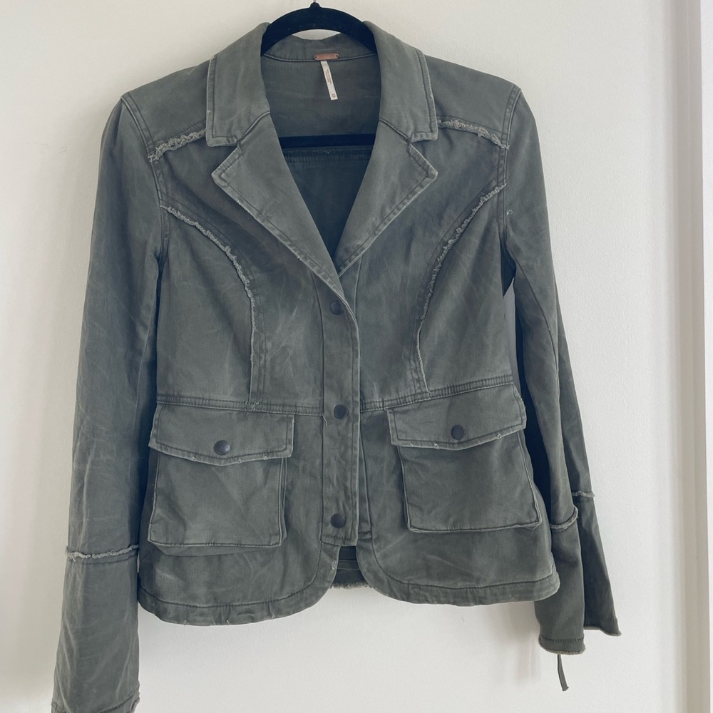 Army Green Women's Free People Jacket